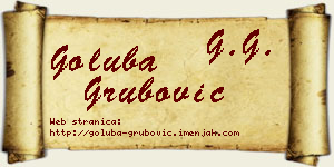 Goluba Grubović vizit kartica